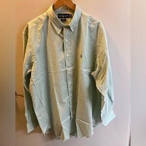 New With Tags Polo by Ralph Lauren Light Green Casual Button Down Shirt